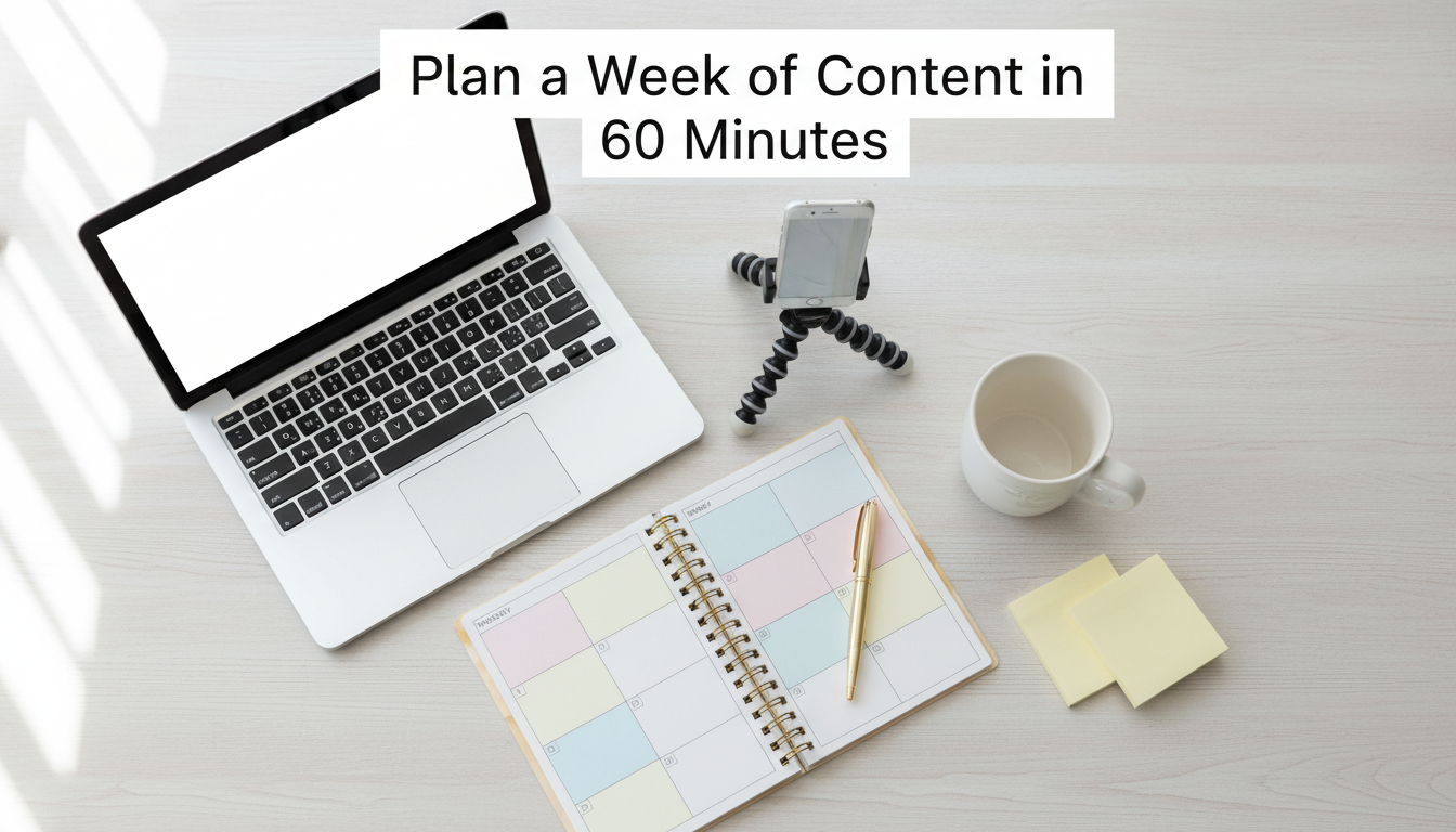 Content Creation Workflow: Plan a Week in 60 Minutes
