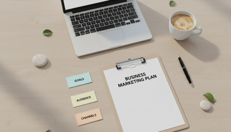 One-Page Business Marketing Plan Template