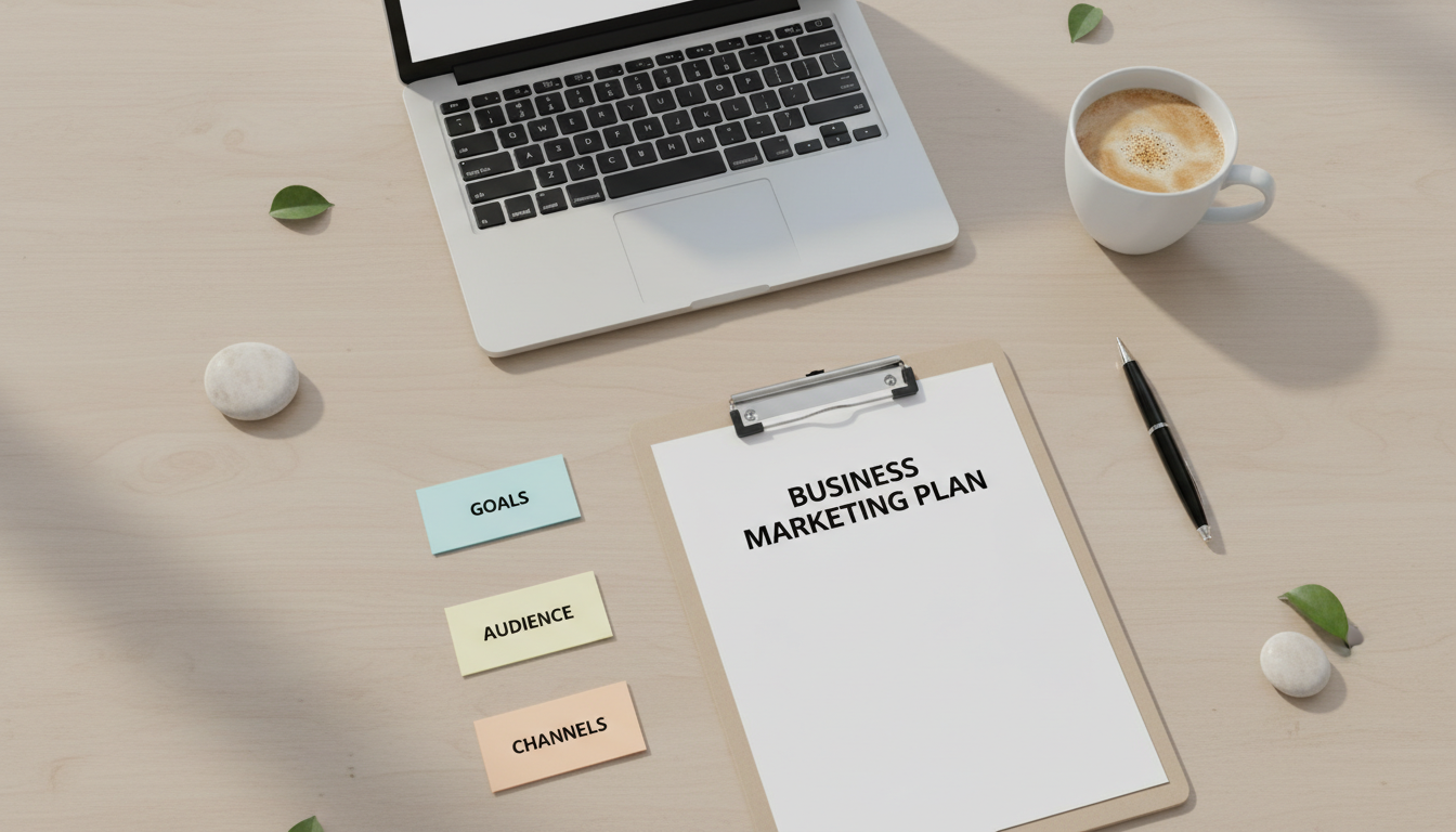 One-Page Business Marketing Plan Template