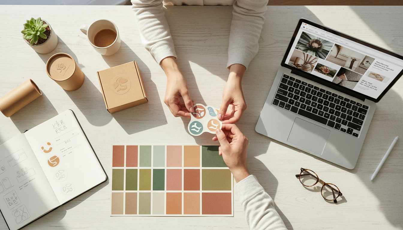 Brand Collaboration Design: Minimal Co-Branding Moodboard