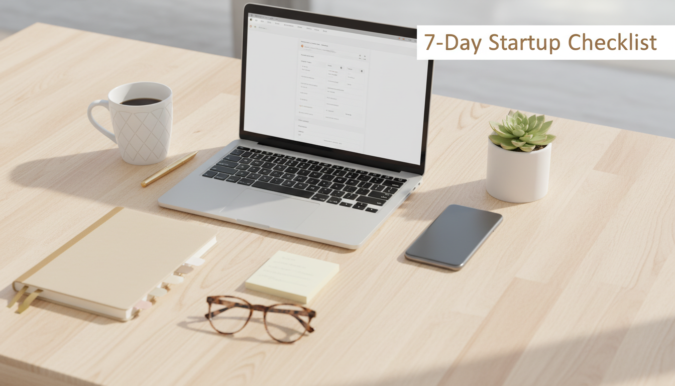 Launch Your New Business: 7-Day Startup Checklist
