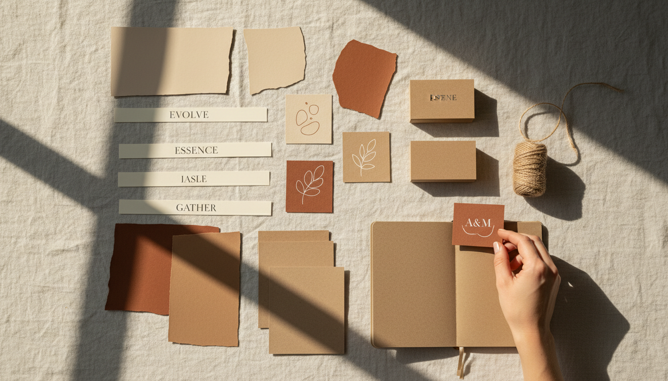 Minimalist Branding Concept Moodboard