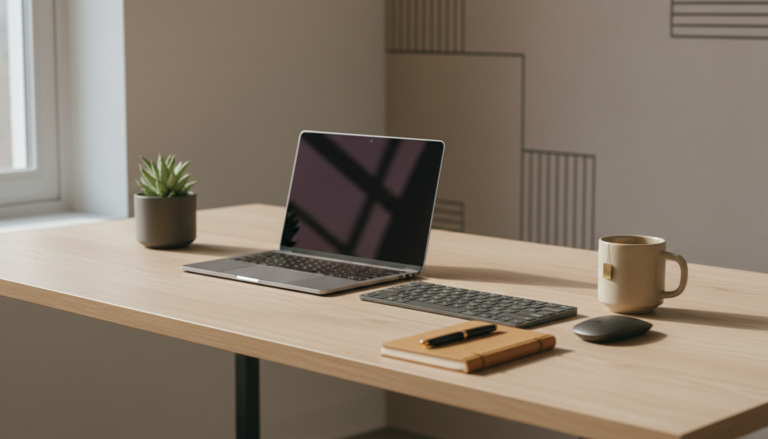 Entrepreneur Aesthetic: Minimal CEO Desk Setup